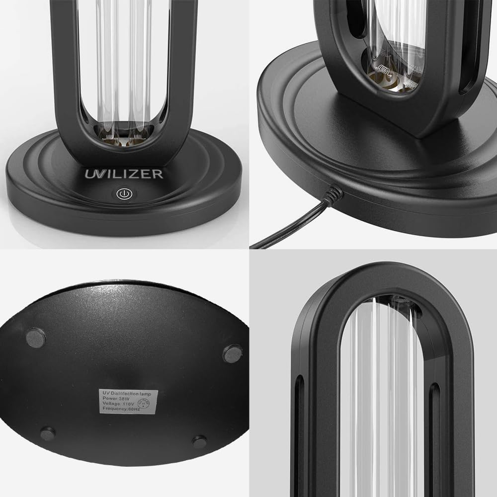 In My Bathroom UVILIZER Tower - UV Light Sanitizer & Ultraviolet Home Desinfection Lamp (UV-C Cleaning Device for Home, Office, Room | Kills 99.9% of Dust Mites, Mold, Bed Bugs and Viruses | USA)