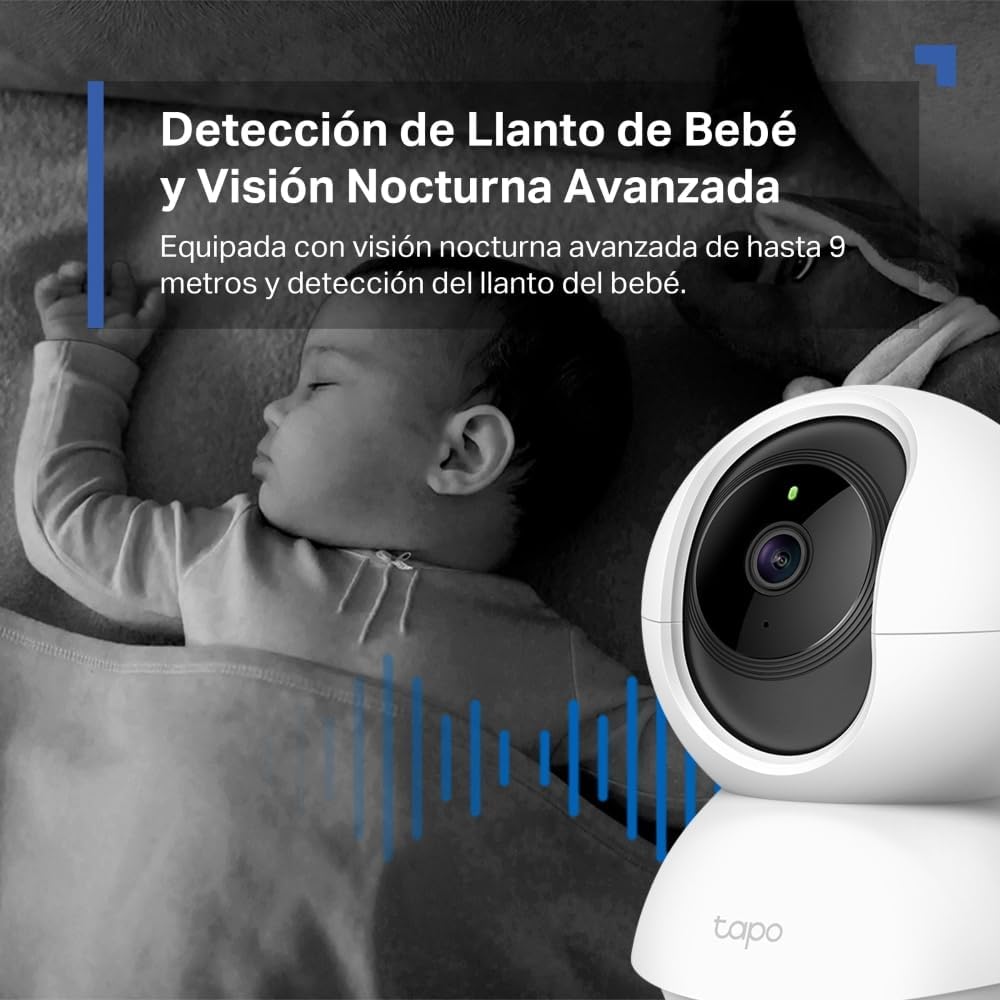 Tapo 2K Pan/Tilt Security Camera for Baby Monitor, Dog Camera w/Motion Detection, 2-Way Audio Siren, Night Vision, Cloud&SD Card Storage, Works w/Alexa & Google Assistant, 2-Pack (Tapo C210P2)