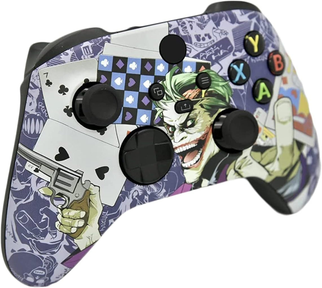 Hand Airbrushed Fade Custom Controller Compatible with Xbox Series X/S & Xbox One (Series X/S Crazy Cards)