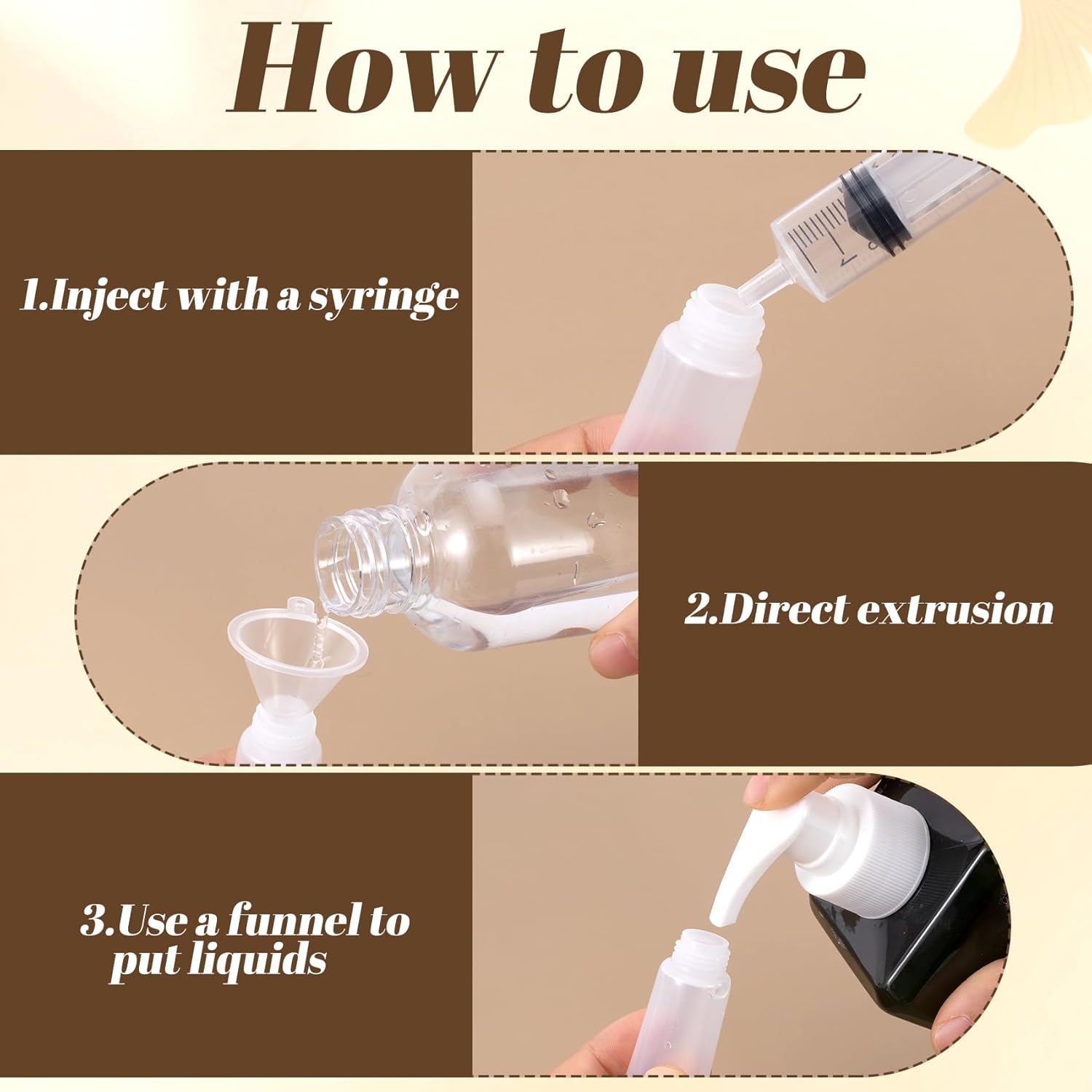 OIIKI 8pcs Empty Lip Gloss Squeeze Tubes, 10ml Refillable Lip Balm Containers with Screw Cover, Clear Soft Portable Empty Tube Makeup Containers for Travel Toiletries