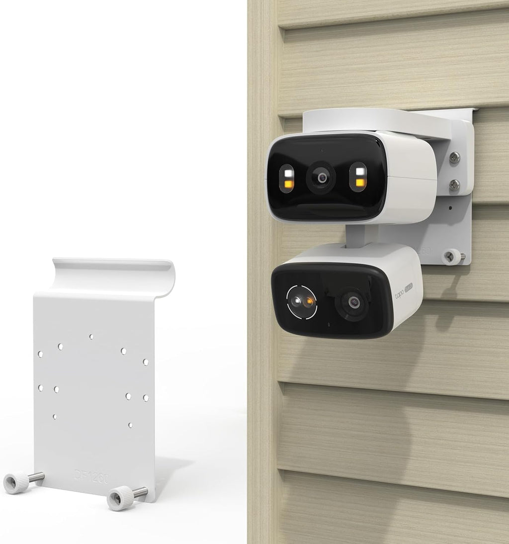 Universal Vinyl Siding Mount Compatible with TP-Link Tapo C246D/C236/C216/C217/C113/C420/C400/C400 Kit/C460 Cameras (White)