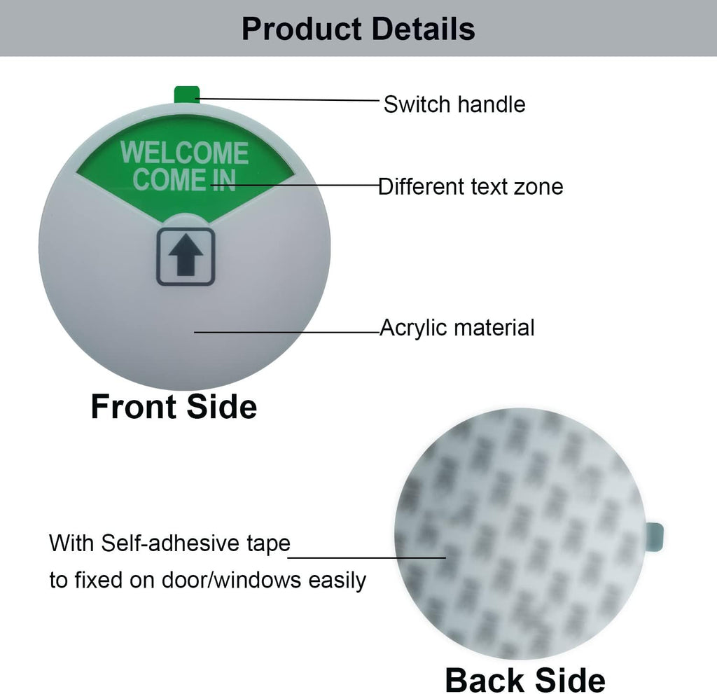 Privacy & Out of Office Signs - Please Come In & In a Meeting Signs Conference Sign (White-2 Pack)