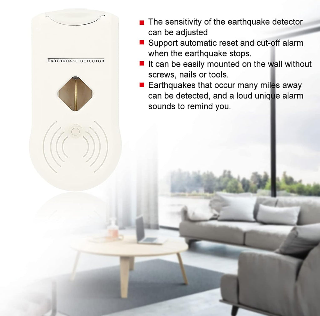 Get Early Warning of Impending Quake and Emergency Device , Earthquake Detector , adjust Sensitivity Detector , loudy Alarm