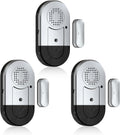 Sanjie Door Alarms When Opened,Door Window Alarm Sensors for Kids Safety/Home Security/Pool/Garage/Dementia/Toddler/Travel Security,Easy to Install,Volume Control/Loud Alert,Long Battery Life,3 Pack