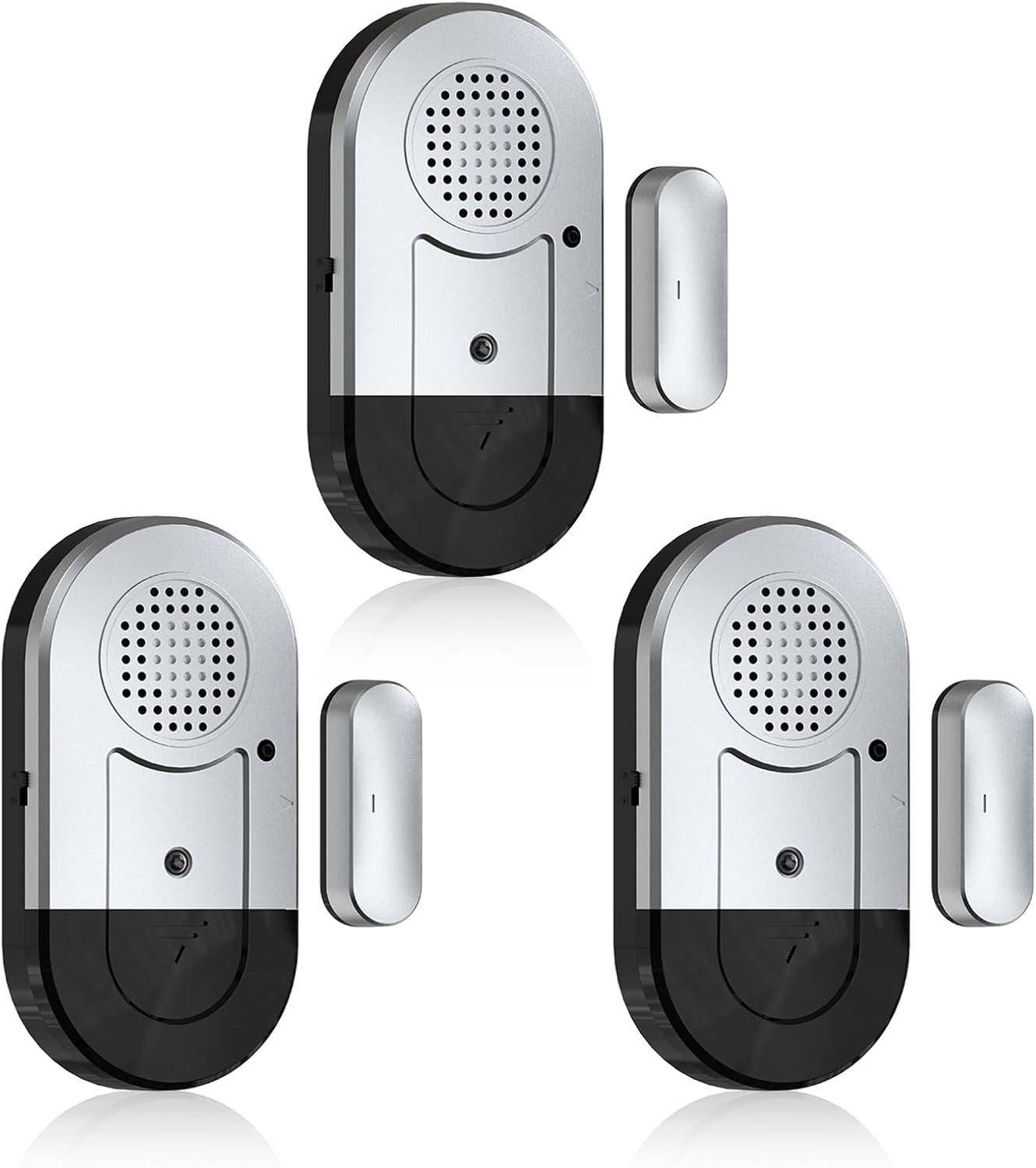 Sanjie Door Alarms When Opened,Door Window Alarm Sensors for Kids Safety/Home Security/Pool/Garage/Dementia/Toddler/Travel Security,Easy to Install,Volume Control/Loud Alert,Long Battery Life,3 Pack