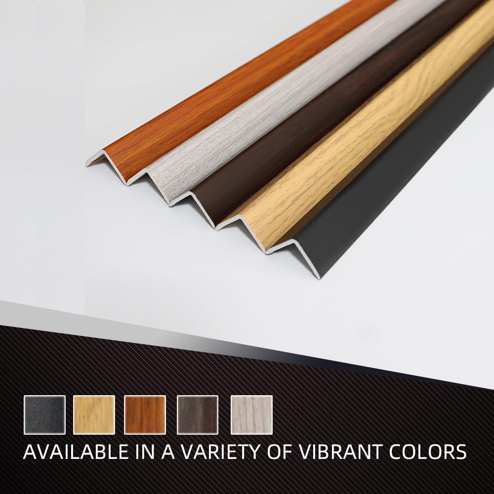 OUZUGIE 8-Pack 57 Inches, WPC Slat Wall Panel Trim,Corner Guard for High Grille (Grey)