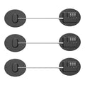 Refrigerator Lock - Heavy Duty Combination Fridge Lock, Child Proof Cabinet Locks,No Keys Needed(Black- 3 Pack)
