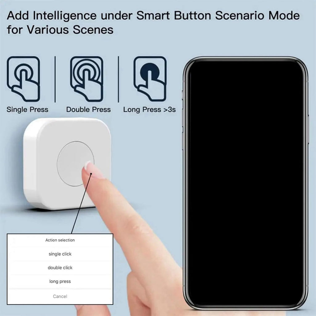 4X Tuya Zigbee Button Smart Scene Switch Intelligent Linkage Wireless Switch Automation Work with Smart Life