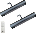 Royal Designs, Inc. Cordless Remote Control LED Picture Light, Dimmable with Timer Function, Oil Rubbed Bronze, 14.75 Inches, 2 Pack