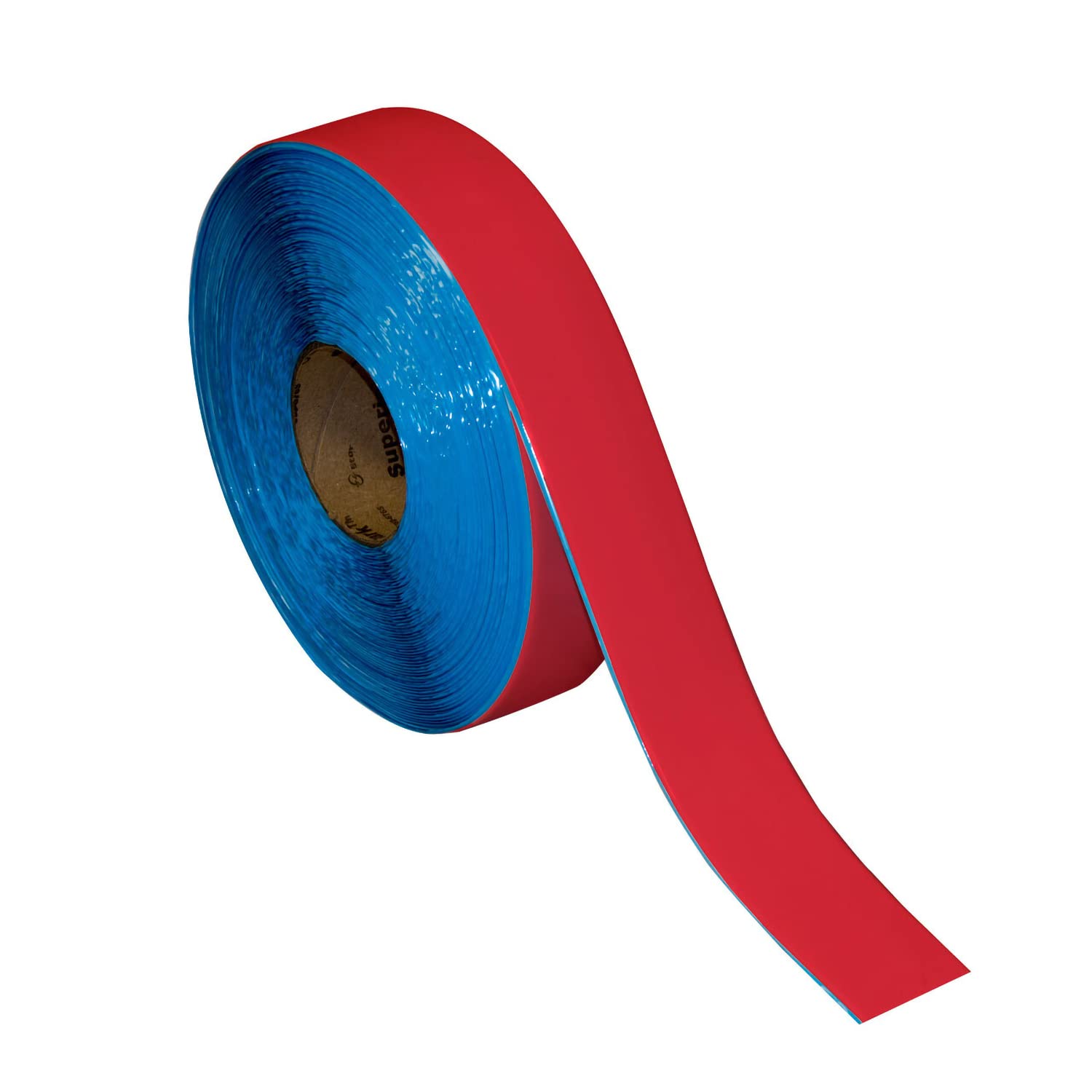 SmartSign Red 2 inch x 100 feet Floor Marking Tape, 32 mil Vinyl Floor Tape, Superior Mark Industrial Use Safety Tape with Beveled Edges, Strong Adhesive, for Gym/Warehouse/Courts