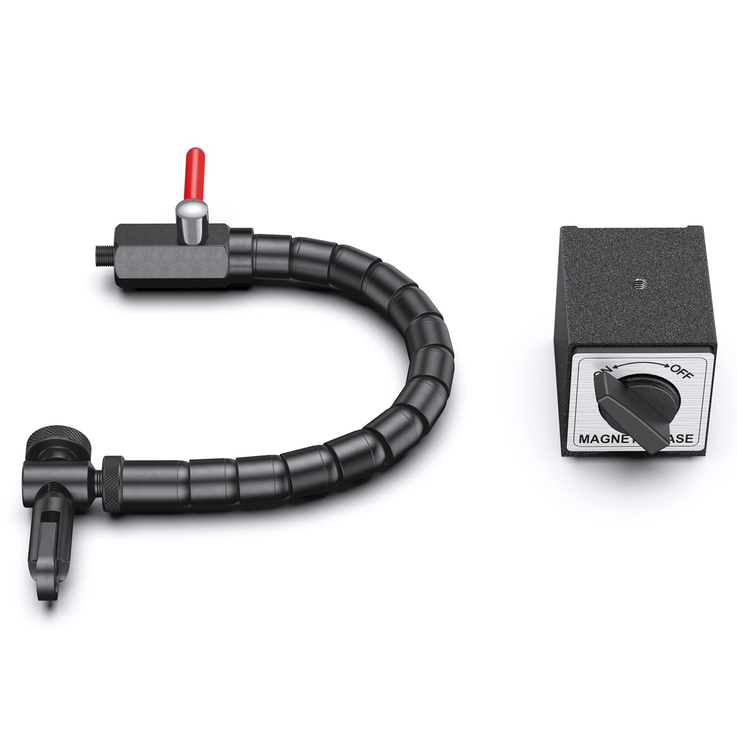 HDLNKAK Dial Indicator Magnetic Base, Digital Dial Indicator Tools Set for Alignment, Precise Measurement Tool with Flex Arm Base and Indicator Combo