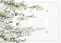 Decorative Light Switch Plate Covers Rustic Eucalyptus Leaves Green Leaf 3 Gang Light Switch Cover Triple Toggle Wall Plate Outlet Covers for Bedroom Home Decor
