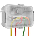Flemoon Large Outdoor Electrical Box with Transparent Lid, IP54 Waterproof Box with Clear Cover, Weatherproof Extension Cord Cover for Photocell Light Sensor Timer, Power Strip, Outlet, Plug, Socket