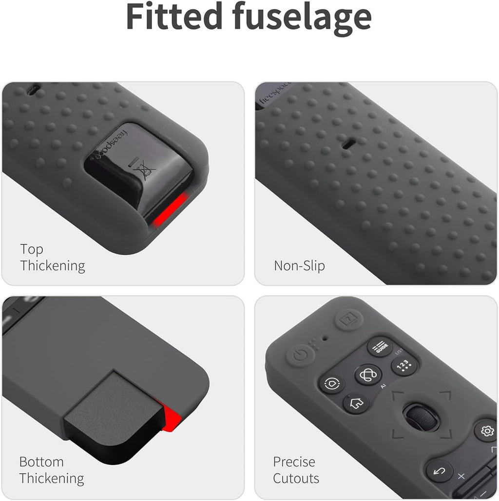 Silicone Case for LG MR25GA Remote Cover Compatible with 2025 LG OLED Smart TV C5 B5 G5 M5 Series Remote Protective Case Cover (Dark Grey)