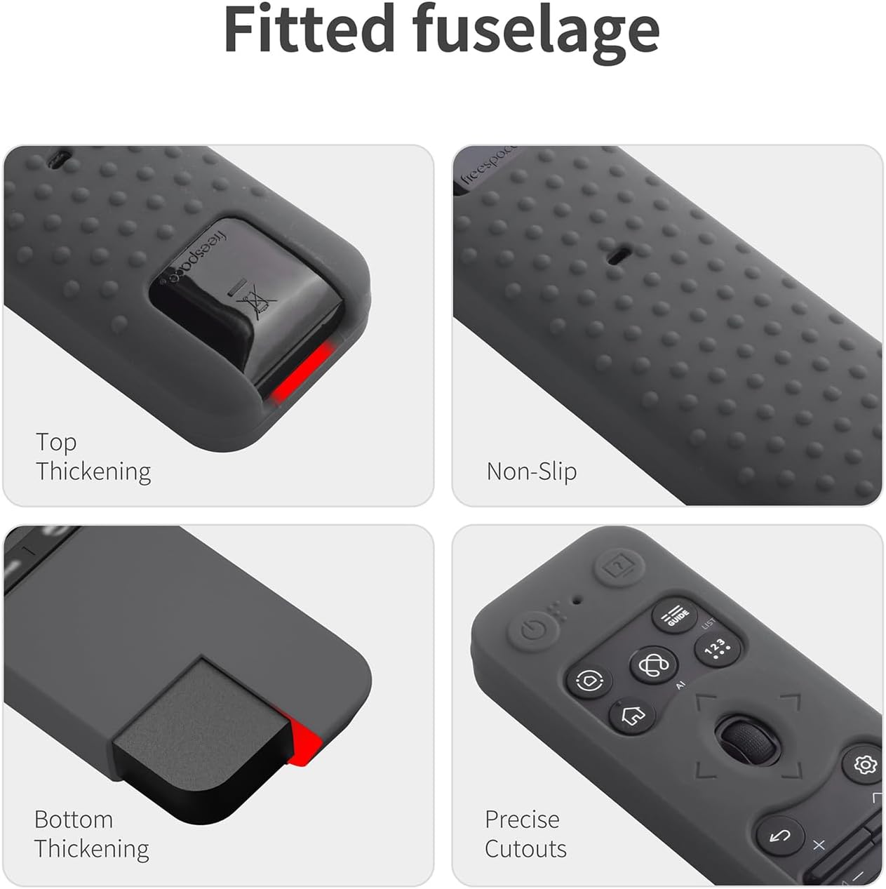 Silicone Case for LG MR25GA Remote Cover Compatible with 2025 LG OLED Smart TV C5 B5 G5 M5 Series Remote Protective Case Cover (Dark Grey)