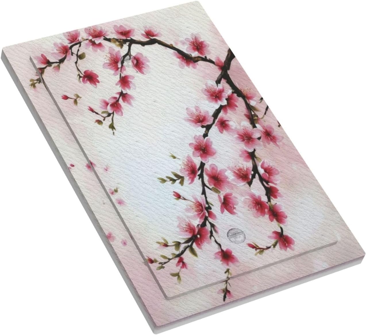 Branch with Pink Flowers Light Switch Covers No Device Wall Plate 1 Gang Decorative Blank Switchplate Electrical Faceplate for Country Living Bedroom Decor