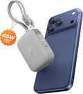 TORRAS EasyGo Portable Charger, 45W Fast Charging 10000mAh Power Bank [Travel & Daily Essentials] Built in Cable USB C, Phone Battery Pack Powerbank for iPhone Air/17/16/15 Series, Samsung, iPad etc