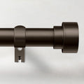 Curtain Rods for Windows 72 to 144, 1 Inch Adjustable Heavy Duty Long Window Drapery Rods with End Caps, Indoor Outdoor Curtain Rod for Patio Bedroom, Size 32" - 150", Antique Bronze