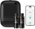 Smart Waterless Essential Oil Diffuser (400 mL Capacity) Starter Kit with 200mL Hotel Scent Fragrance Oils, Up to 2000 sq ft App Control Scent Air Machine with 12V1A Power Adapter, ANW Kit Black