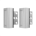2 Pack Home Security Door Reinforcement Lock, Childproof Safety Door Lock Latch Stopper, Removable Screw-Mounted, Prevent Home Unauthorized Entry, Aluminum Construction, Withstands 800 lbs