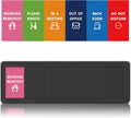 Office Door Signs 6 Options Do Not Disturb, Please Knock, In A Meeting, Out Of Office, Working Remotely Back Soon Privacy Door Slider Sign For Meeting & Conference Room Black
