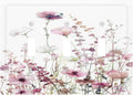 Floral Pink Watercolor Wildflowers Plant Flower Decorative Switch Plates 3 Gang Wall Plate Triple Toggle Light Switch Cover Faceplate Electrical Wall Panels for Bedroom Living Room Decor