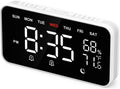 Dekala Digital Alarm Clocks for Bedrooms, Loud Alarm Clock for Heavy Sleepers, Temperature & Humidity Detect, Dual Alarms Weekday/Weekend Mode, Large Display Auto Dimmer, Sleep Sound，9 Ringtone