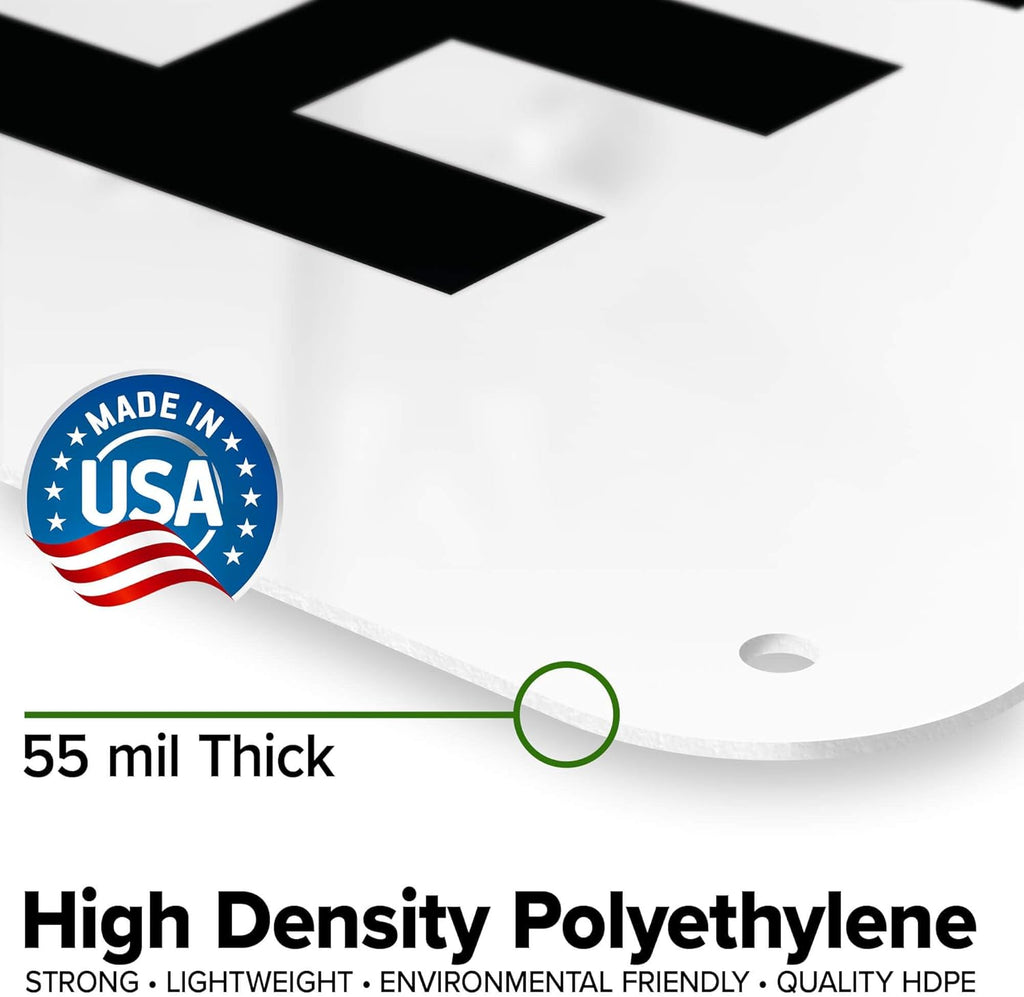 Custom Danger Sign, OSHA Sign, 24x30 Inches, 55 mil thick HDPE (high density polyethylene), Made in USA by My Sign Center
