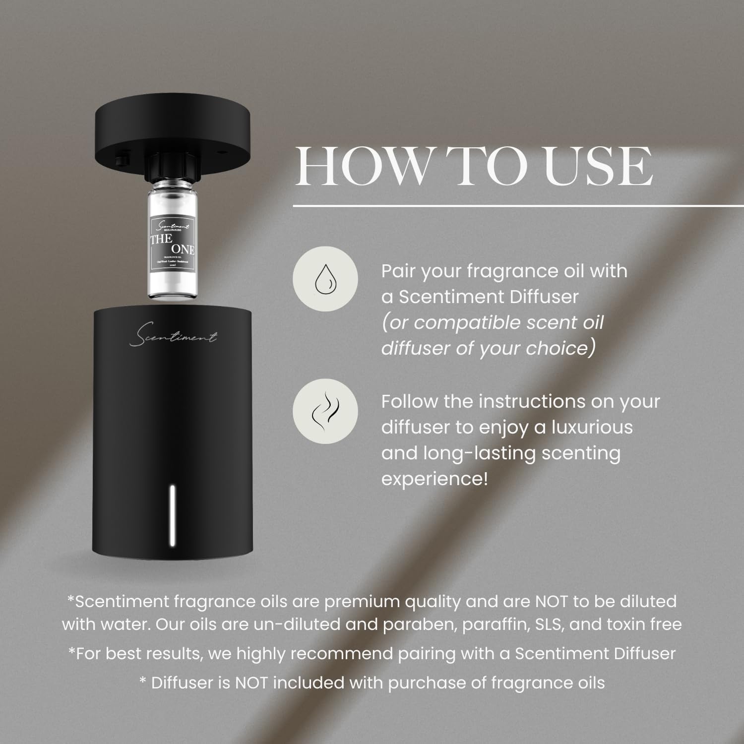 Scentiment Diffuser Oil - Day Dream | Inspired by Luxury Five Star Hotel White Tea Scent | Aromatherapy Home Fragrance| Luxurious Scent with Notes of Aloe Vera, Cedar, White Tea (500 mL)
