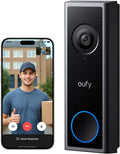 eufy Security Video Doorbell Camera C30, Battery Powered,2K FHD,165° Ultra-Wide View,Easy Installation, Live Video Call, AI Human Detection for People and Packages,HomeBase 3 Compatible,No Monthly Fee