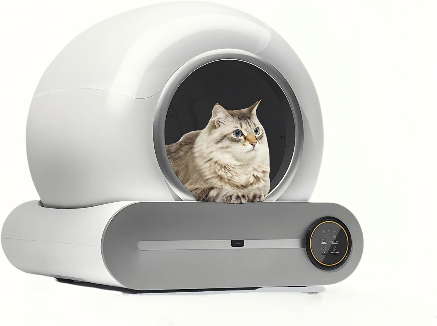 Automatic Cat Litter Box Large Capacity for Multiple Cats,Intelligent Self-Cleaning Cat Litter Box with APP Control, Self Cleaning Large Cat Toilet, Automatic Cleaning, One Click Sand Change