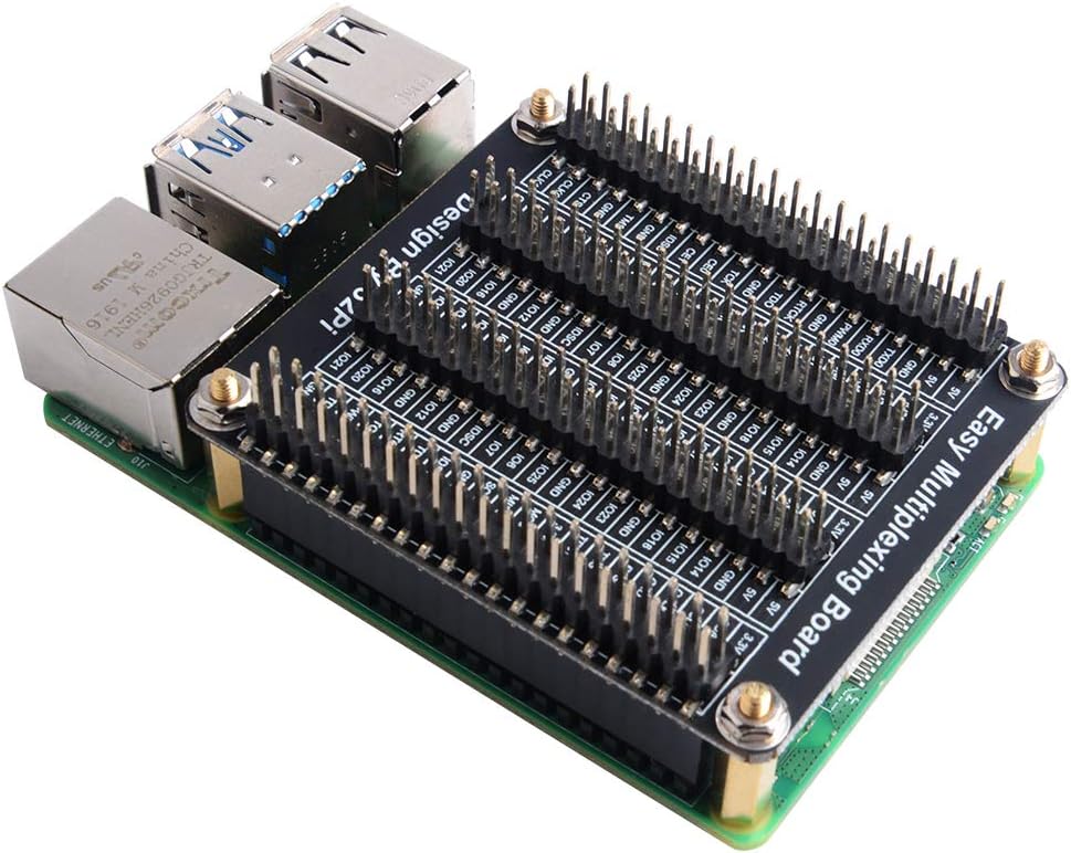 GeeekPi GPIO Extension Board for Raspberry Pi, Expansion Board GPIO 1 to 4 for Raspberry Pi 5/4B/3B+/3B with Screws