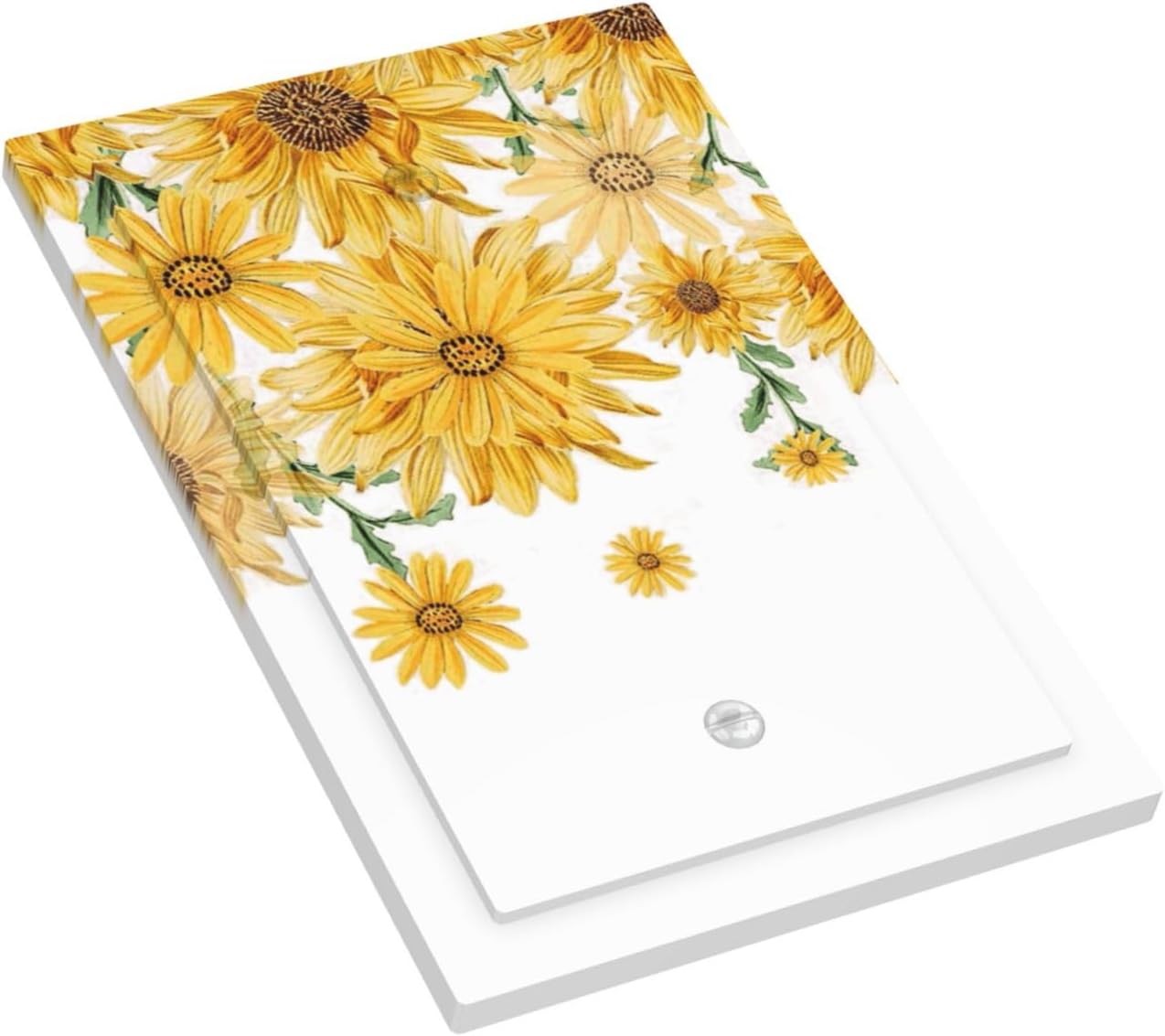 Sunflower Yellow Flowers Floral Light Switch Cover Plate 1 Gang No Device Blank Electrical Wall Plates Faceplate Decorative Switch Plate for Bed Room Living Room Decor