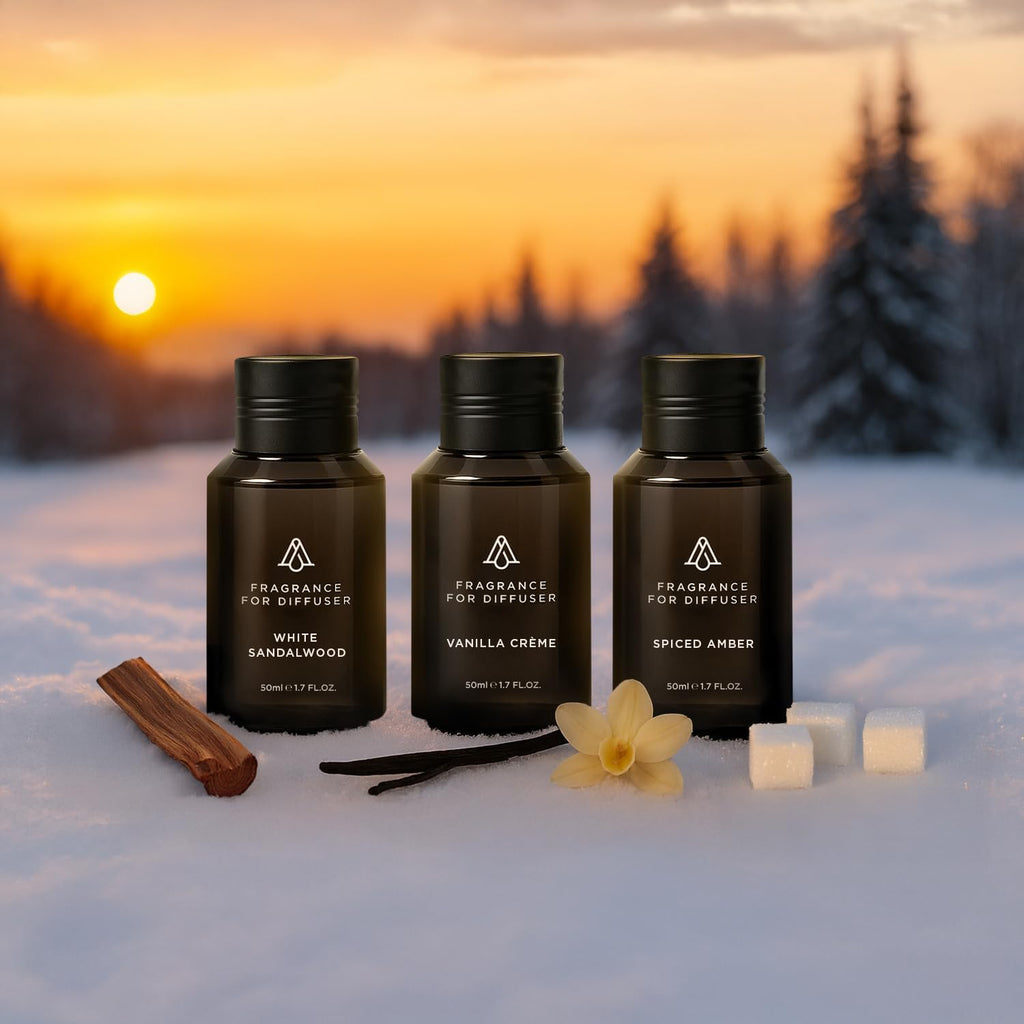 AromaPlan Scent Diffuser Oil Winter Collection- Luxury Fragrance Oil Diffuser-Home & Hotel Fragrance Oil -Non Toxic for Pet and Children-Made in USA-Gift Ready, 3 Pack/1.7 fl.oz, 50 ml Each