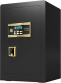 3.0 Cubic Feet Large Electronic Digital Security Safe with Hidden Code, Private Inner Cabinet, Fireproof & Waterproof Bag - Triple Access, Dual Alarm, Wall/Floor Mountable -for Home, Office & Hotel