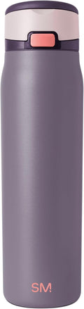 Simple Modern Mesa Loop Water Bottle with Covered Straw and Handle | 30oz Cup Holder Friendly Insulated Stainless Steel Bottles for Travel, Sports and School | Iris Sage