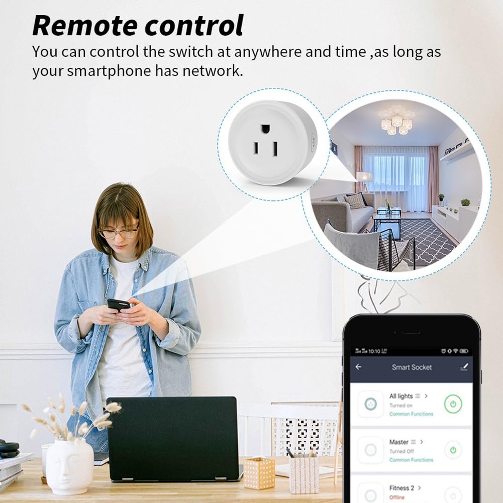 TUYA 20A Smart Plug Zigbee Socket with Power Monitor Timing Function Voice Control Works US Plug