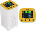 GQ Radon Detector Radonscan Home Radon Monitor Alpha Radiative Gas Radiation Design in USA Large Color Display Short and Long Term continuously Monitor Accurate Fast Sensitive Data Saving