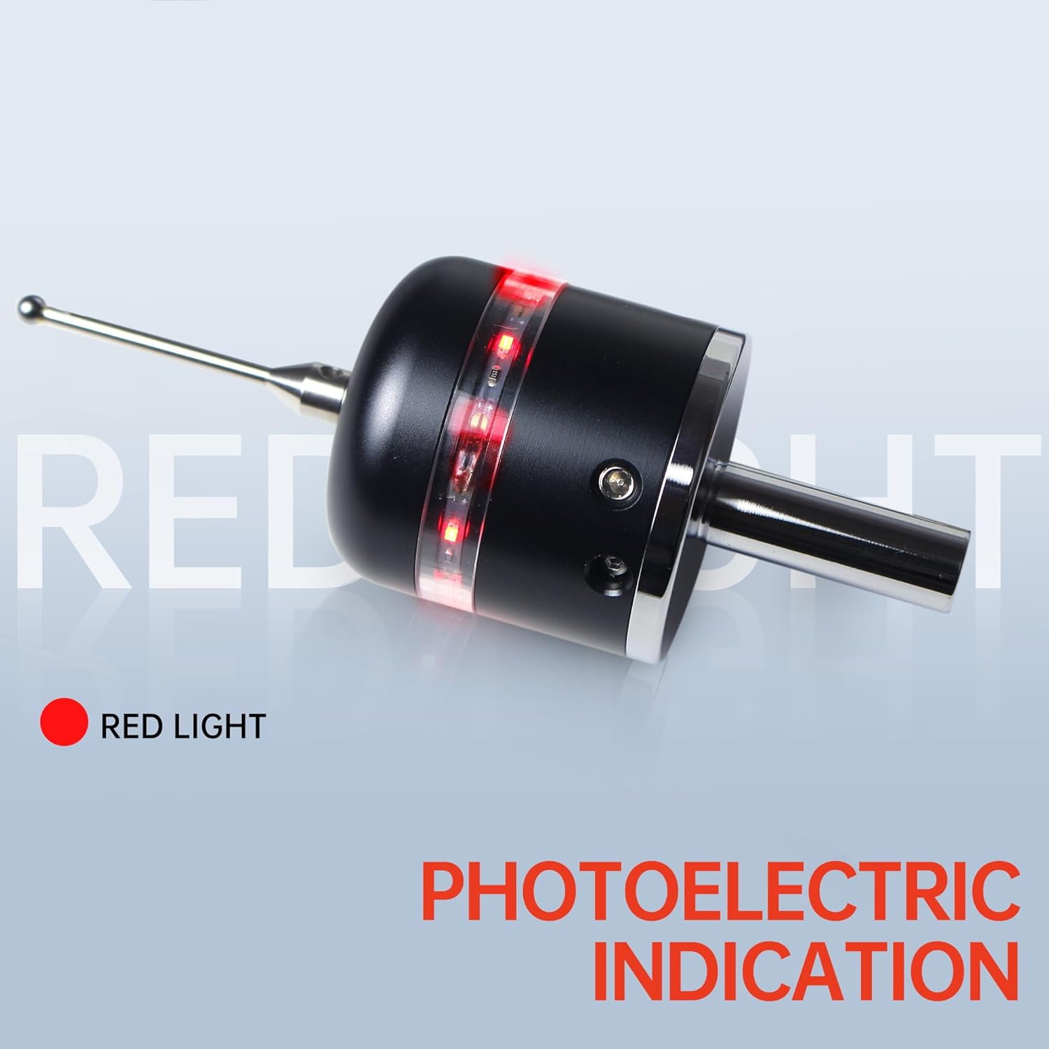 3D Touch Probe Edge Finder Trigger Finder,X Y Z Axis Measurement Centering Rod for Metals, Not Support the Detection of Insulation Materials and Insulating Spindle (Red light)