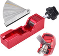 Universal Spark Plug Gap Tool Compatible with Most 10mm 12mm 14mm 16mm Spark Plugs Red - 1 Set with Feeler Gauge
