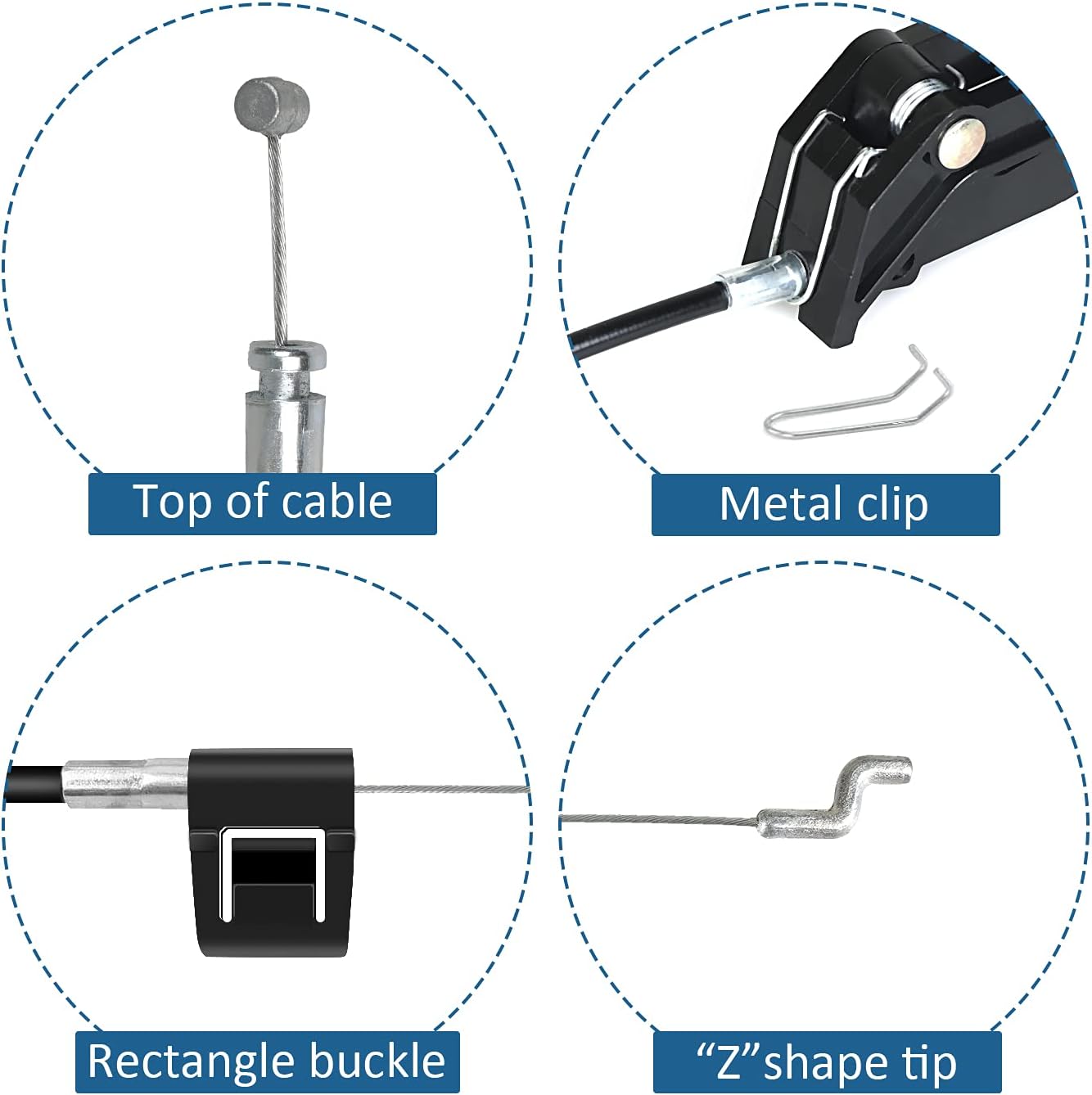 Recliner Replacement Parts with Pull Handle and Release Cable (1-Sets), Repair Recliner Mechanism Parts Compatible with Most Furniture of Recliner Sofa Couch Chair
