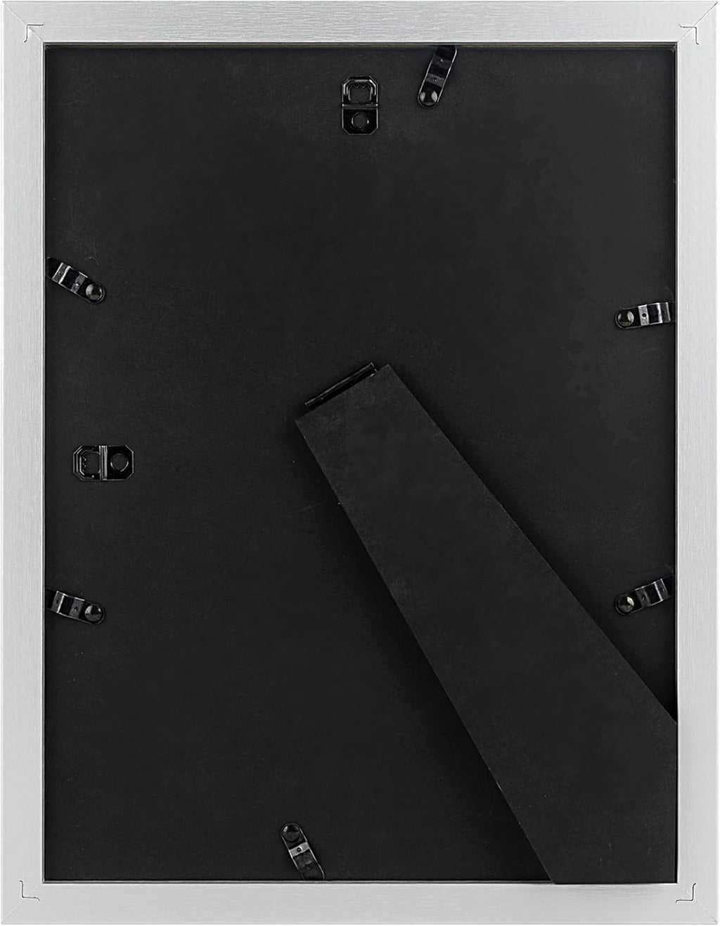 Golden State Art, 9x12 Picture Frame with Mat for 6x8 - High Definition Glass Wall Mounting Horizontal Vertical Display (Silver, 2 Pack)