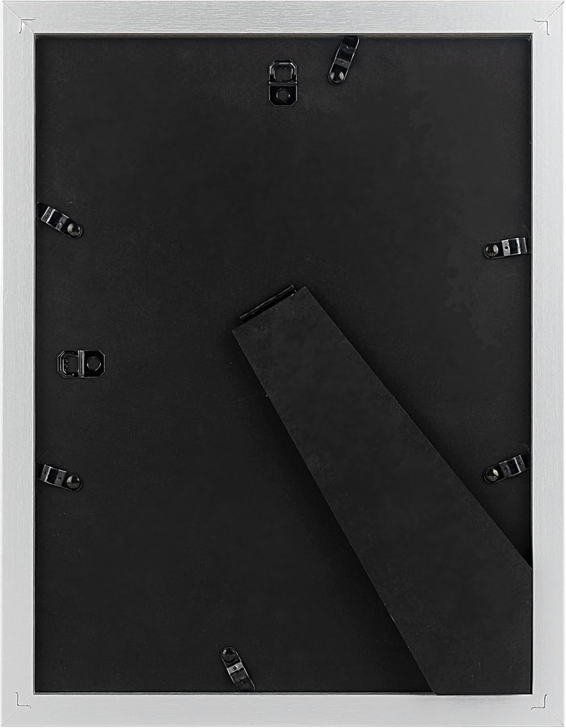 Golden State Art, 9x12 Picture Frame with Mat for 6x8 - High Definition Glass Wall Mounting Horizontal Vertical Display (Silver, 2 Pack)