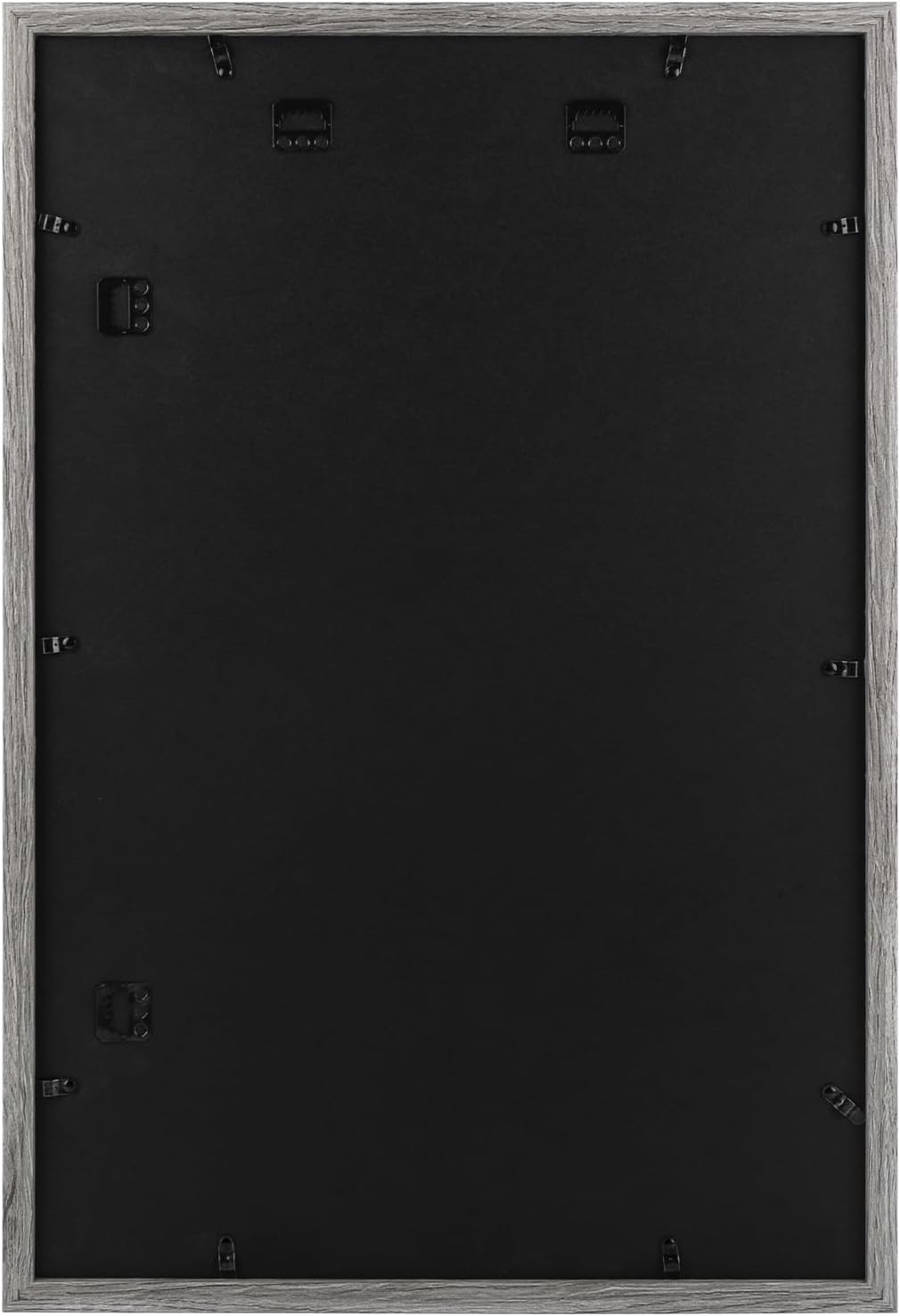 Golden State Art, 16X24 Picture Frame with Mat for 12X18 - High Definition Glass Wall Mounting Horizontal Vertical Display (Gray, 1 Pack)