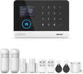 PGST Home Alarm System,2.4" Colorful Screen Home Security System,10 Piece Wireless Burglar Door Alarm Kits,Motion Detectors,4G SMS/Phone Tuya APP Alerts for Home,Villa,Apartment,No Subscription Fee