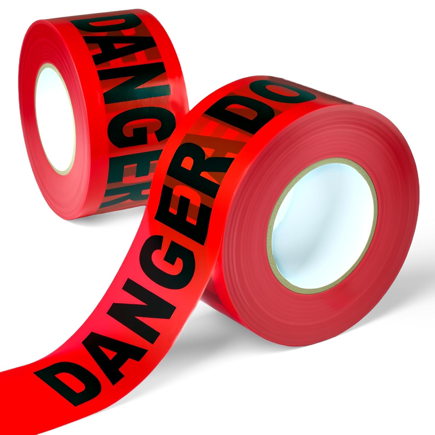 Danger DO NOT Enter Tape – 2PACK - 3 Inch x 1000 Feet Each | Bright Safety & Hazard Tape with Bold Black Text for Construction, Events, and Dangerous Areas (Danger DO NOT Enter, 2 Pack)