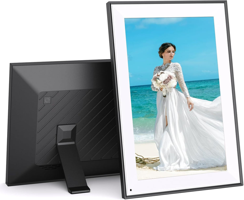 Digital Picture Frame 10.1-inch Digital-Photo-Frame - IPS Touch Screen Digital Frame, 32GB, Auto-Rotate, Light Sensor, Easy Setup to Share Photos/Videos via APP Email, Gift for Family Friends