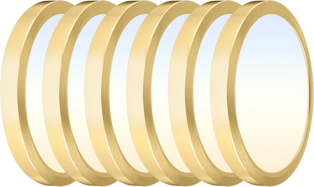 Hlite 6pack 9 Inch Flush Mount LED Ceiling Light Fixture,18W 1800LM Super Slim Light Fixtures Ceiling Mount 3000K/4000K/5000K 3CCT Selectable,Light Fixtures for Kitchen,Bedroom (Gold)