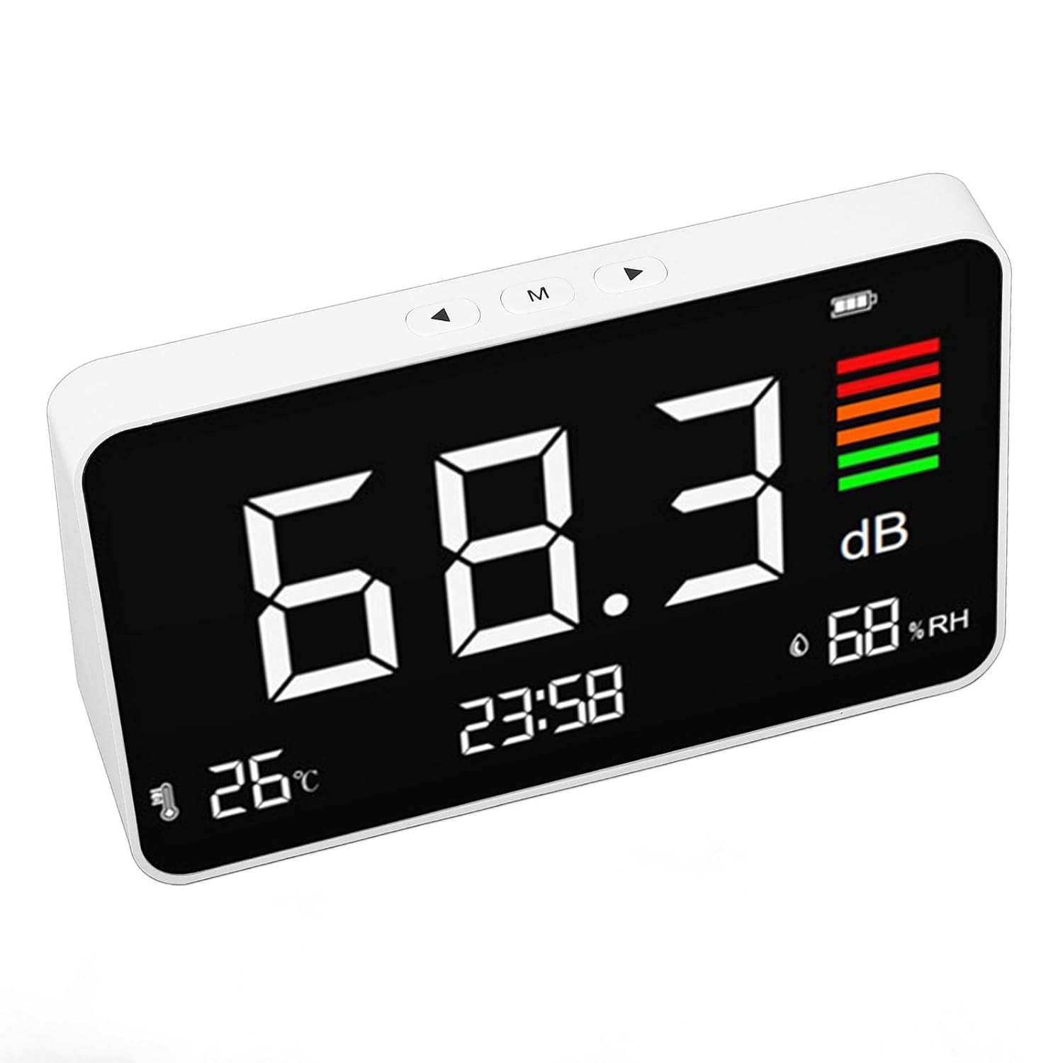 Keenso Accurate Digital Decibel Meter Desktop Sound Level Meter 30-130dBA for Home School Library