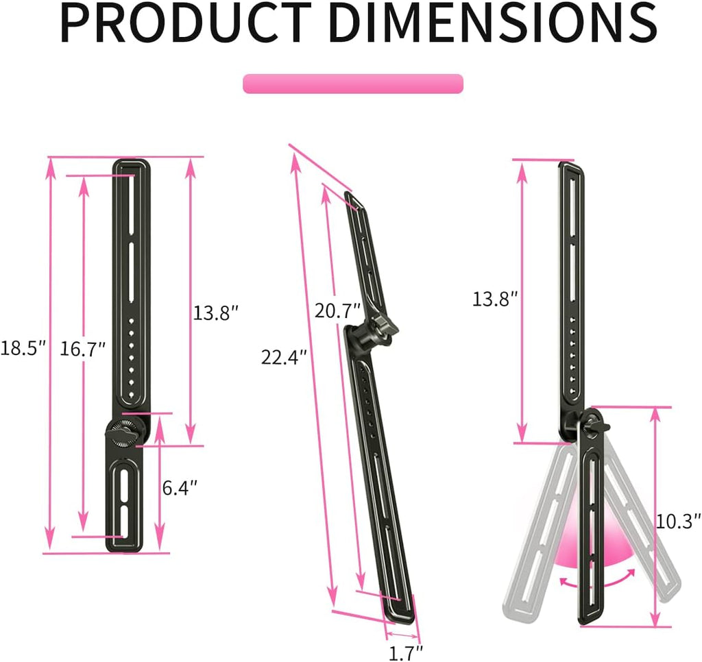 Universal Sound Bar Mount Bracket for Above/Under TV, Fits 23-65 Inch TVs, up to 22 lbs by XINLEI SBR301